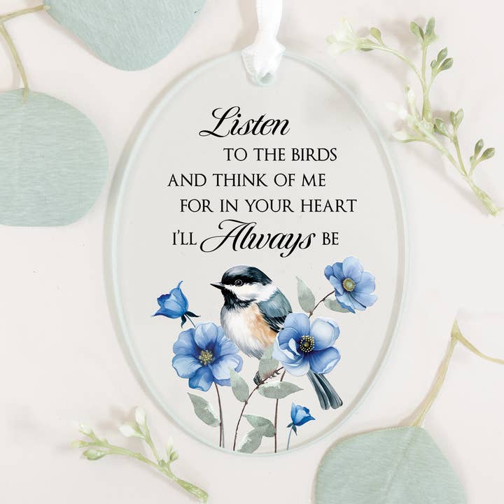 "In your Heart" Glass Ornament for wholesale by Gift & Garden by Carson