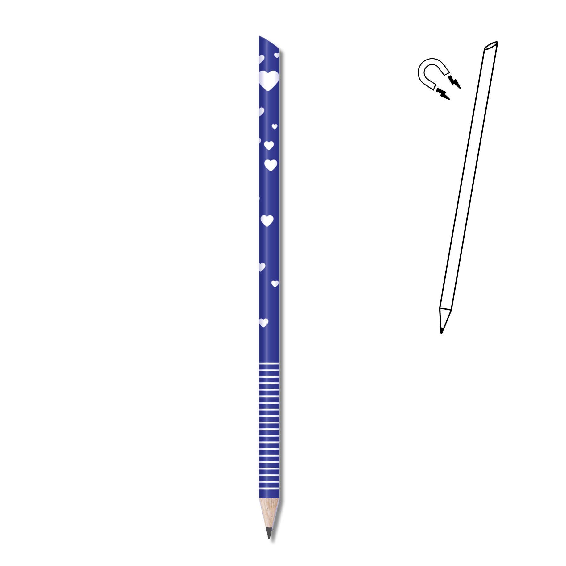 tout simplement - Wholesale Pencil - Magnetic heart crayon0