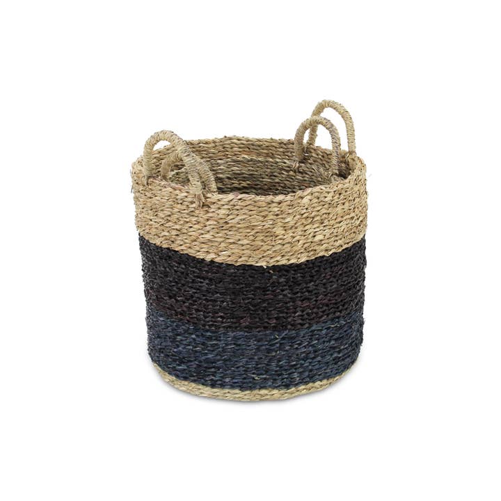 Cheungs Home Decor - Wholesale Food Gift Basket - Galla Nested Two Piece Round Tri-color Baskets1