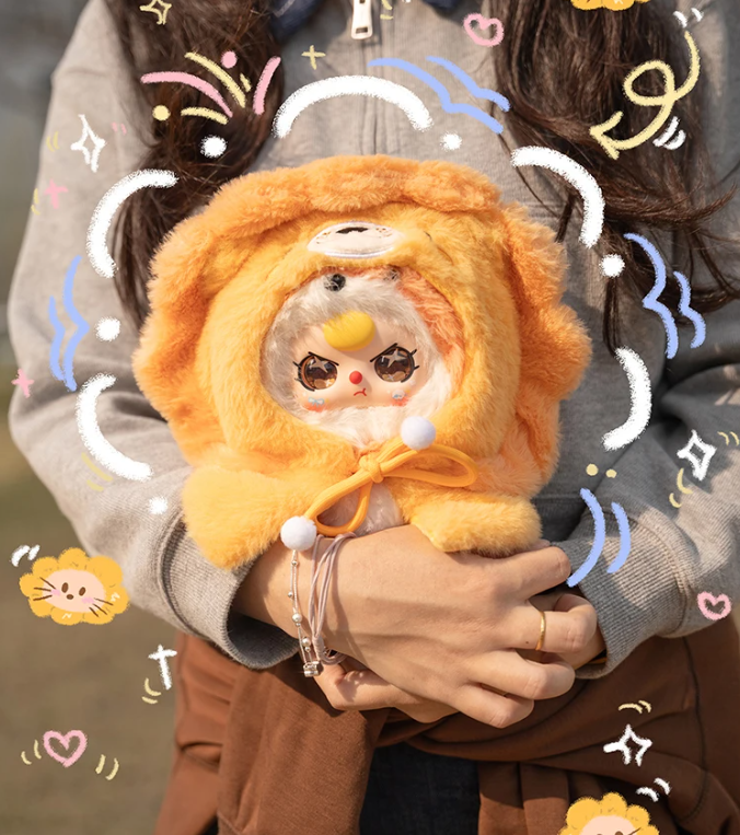 Shinjidai – wholesale Stuffed/plush toy – Kids & baby – Baby Three "I'm Not a Warrior" Plush Blind Box (6pcs)2