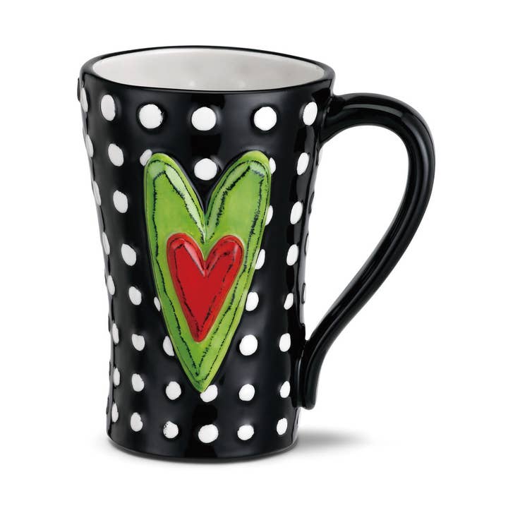 White Dots Mug for wholesale by DEMDACO