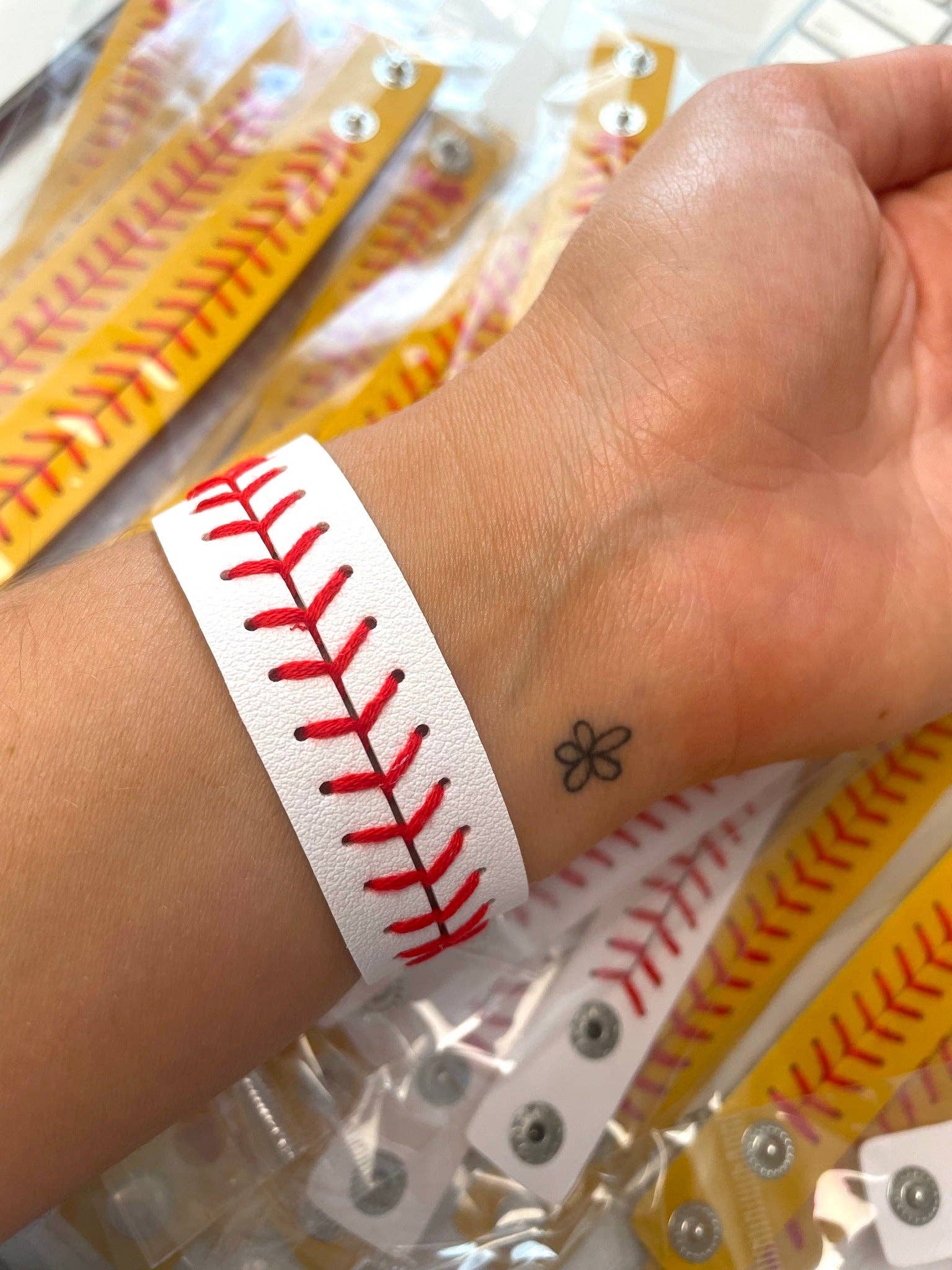 Kate Tuesday Jewelry - Wholesale Woven/Braided Bracelet - Baseball And Softball Leather Bracelets