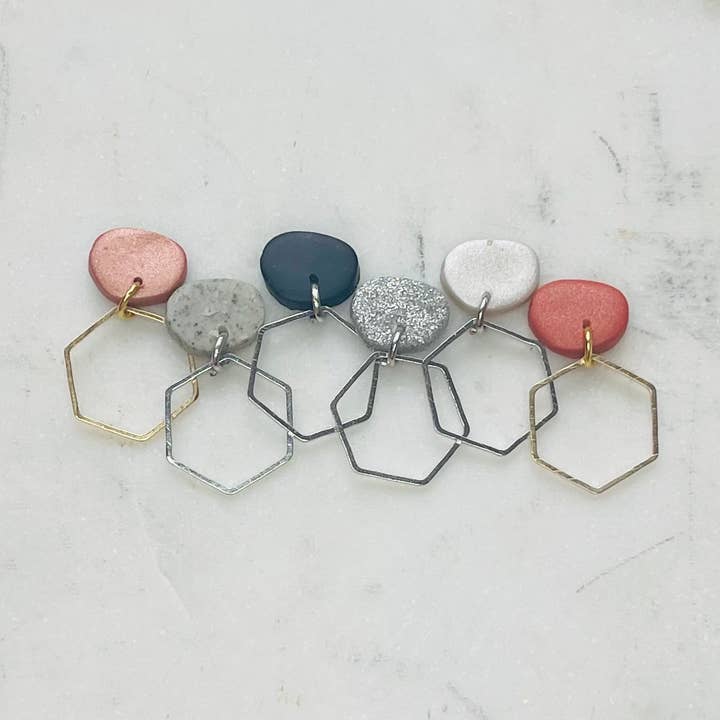 Grace - Orecchini in argilla polimerica per la vendita all'ingrosso da parte di Simply C's