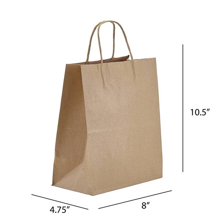 PTP BAGS - Wholesale Gift Bag - Kraft Paper Bags - Small and Medium Sizes (24 Styles)