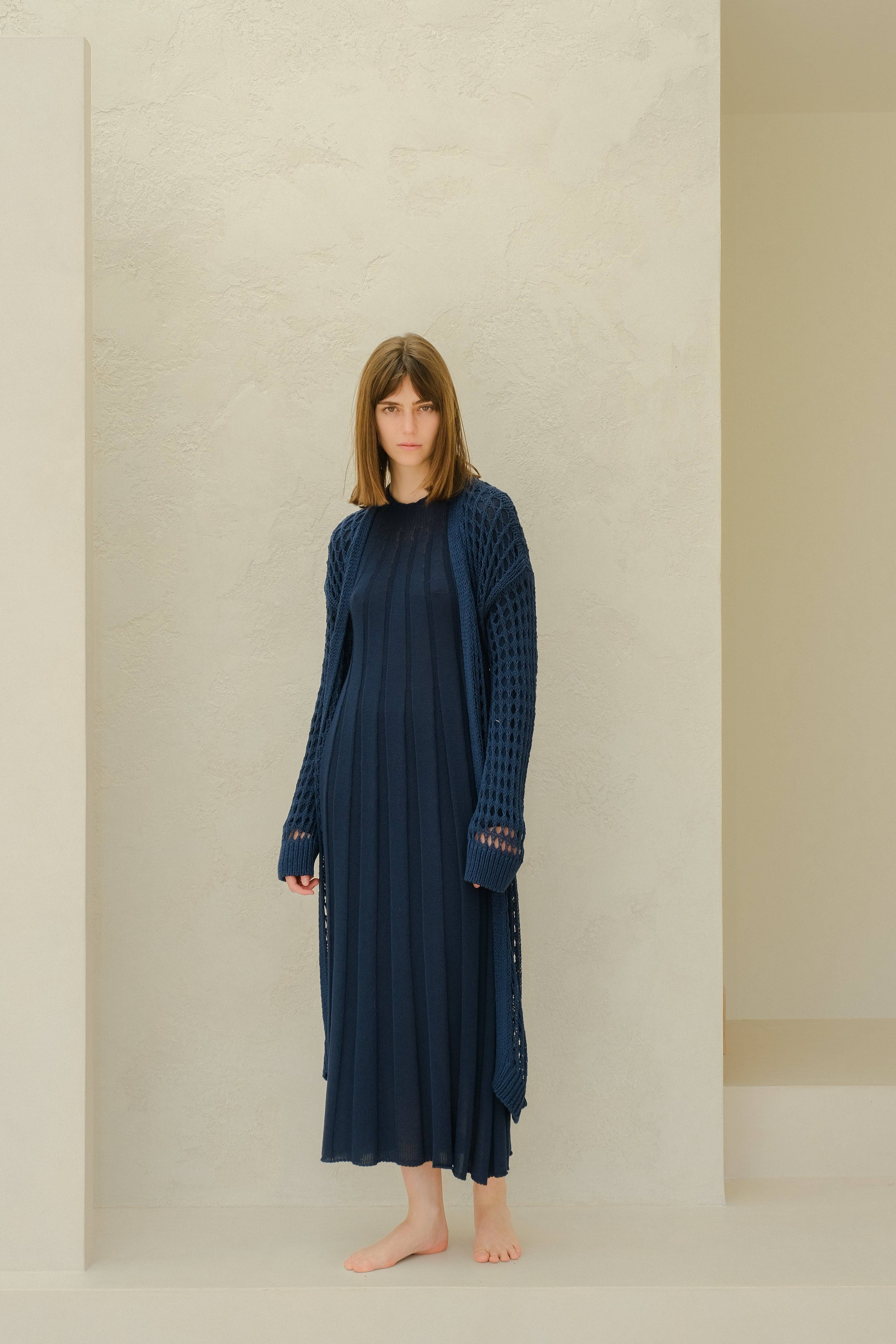 Lèmme – Engroshandel Cardigan - Dame – Fin bomulds hæklet maxi-cardigan16