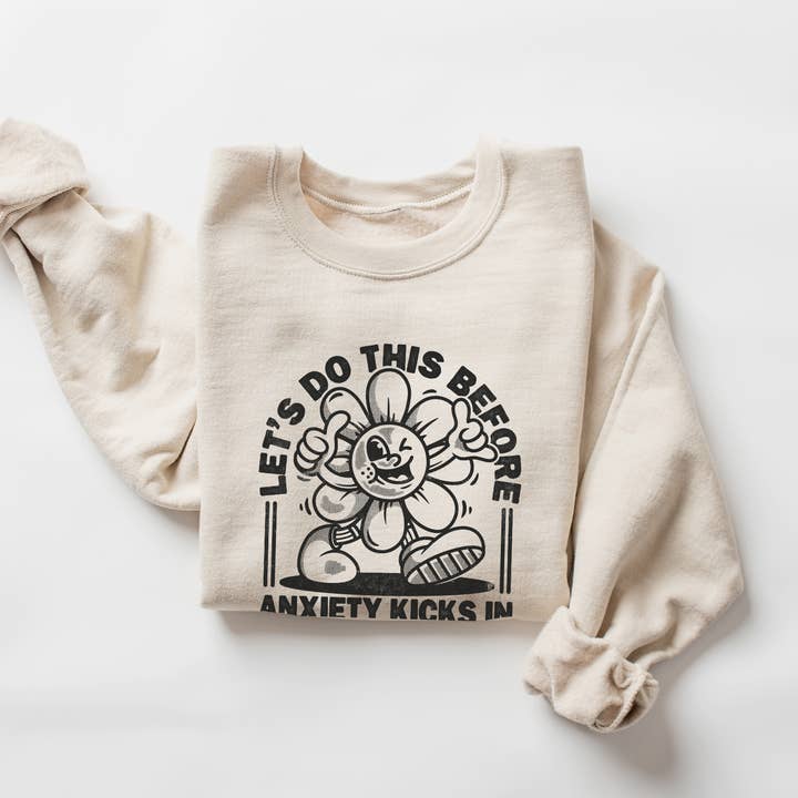 Anxiety Crewneck for wholesale by Urban Brew