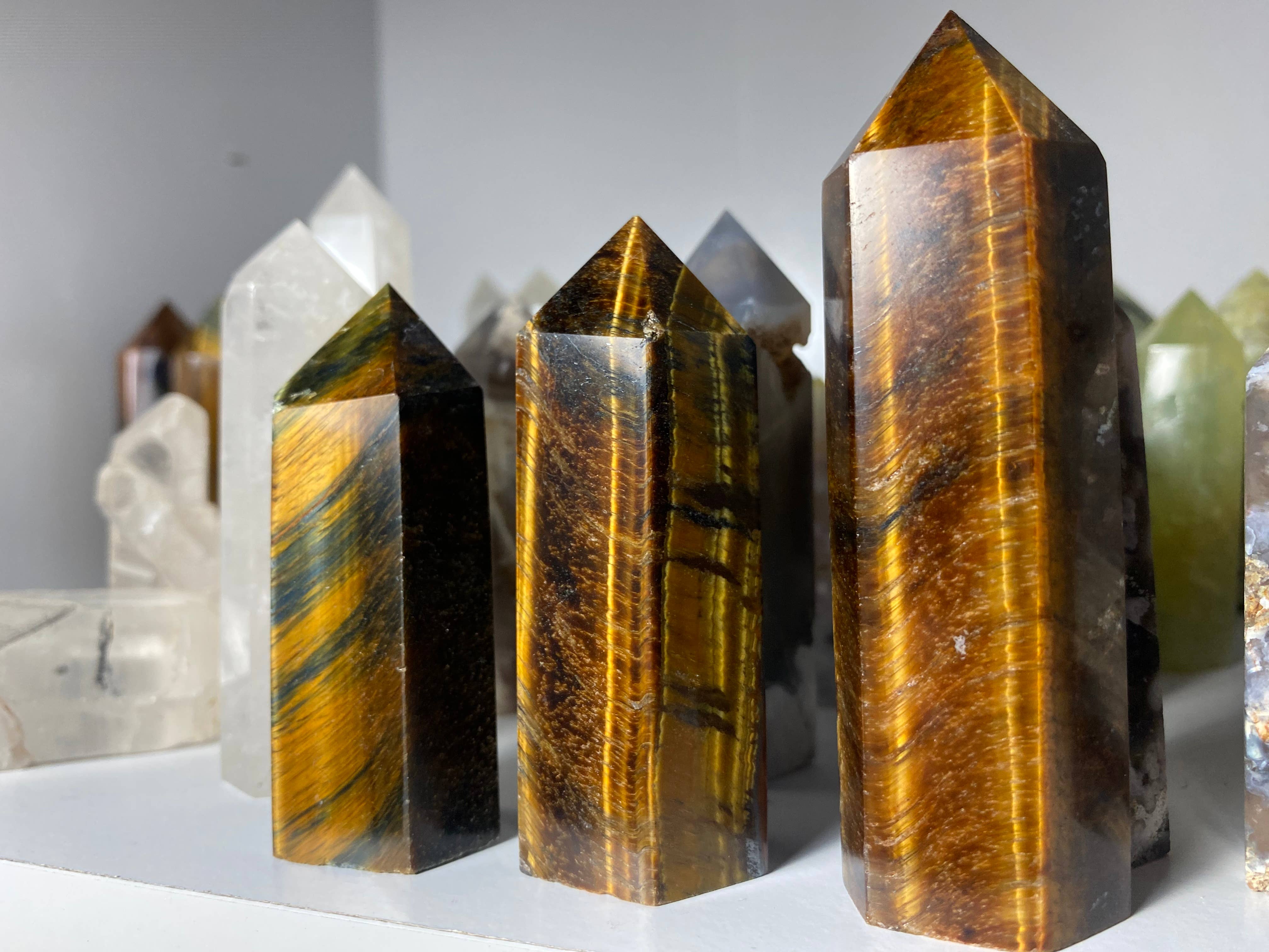 Moon River Designs - Wholesale Spiritual Stone/Crystal - Tigers Eye Crystal Towers1