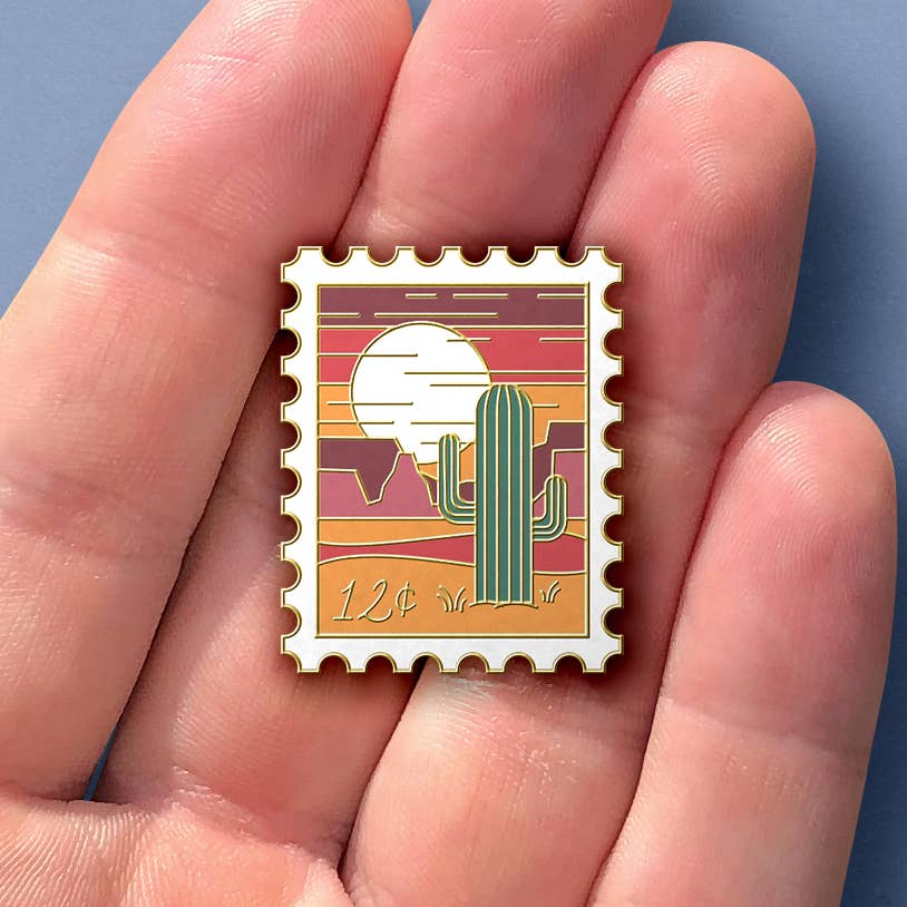 Sablewood Paper Company - Wholesale Lapel Pin/Button - Desert Oasis Enamel Pin2