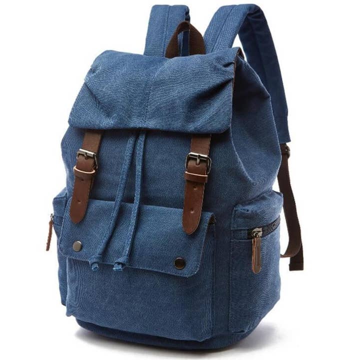 Canvas backpack made of heavy cotton "Metro" for wholesale by Bomence