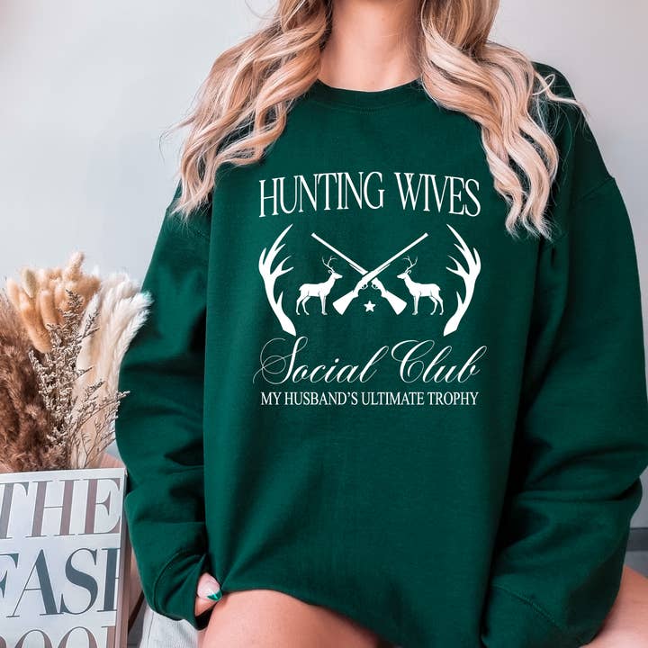 Hunting Wives Social Club Unisex Crewneck for wholesale by DIYxe
