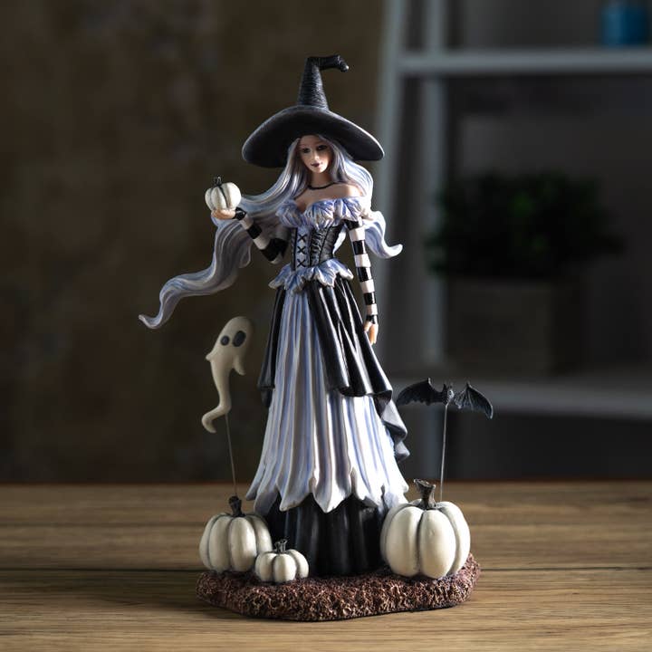 Pacific Trading - Wholesale Decorative Figurine - Ghost Pumpkin Witch by Amy Brown5