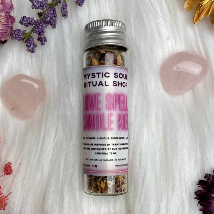 Love Spell Candle Kief for wholesale by Mystic Soul Ritual Shop