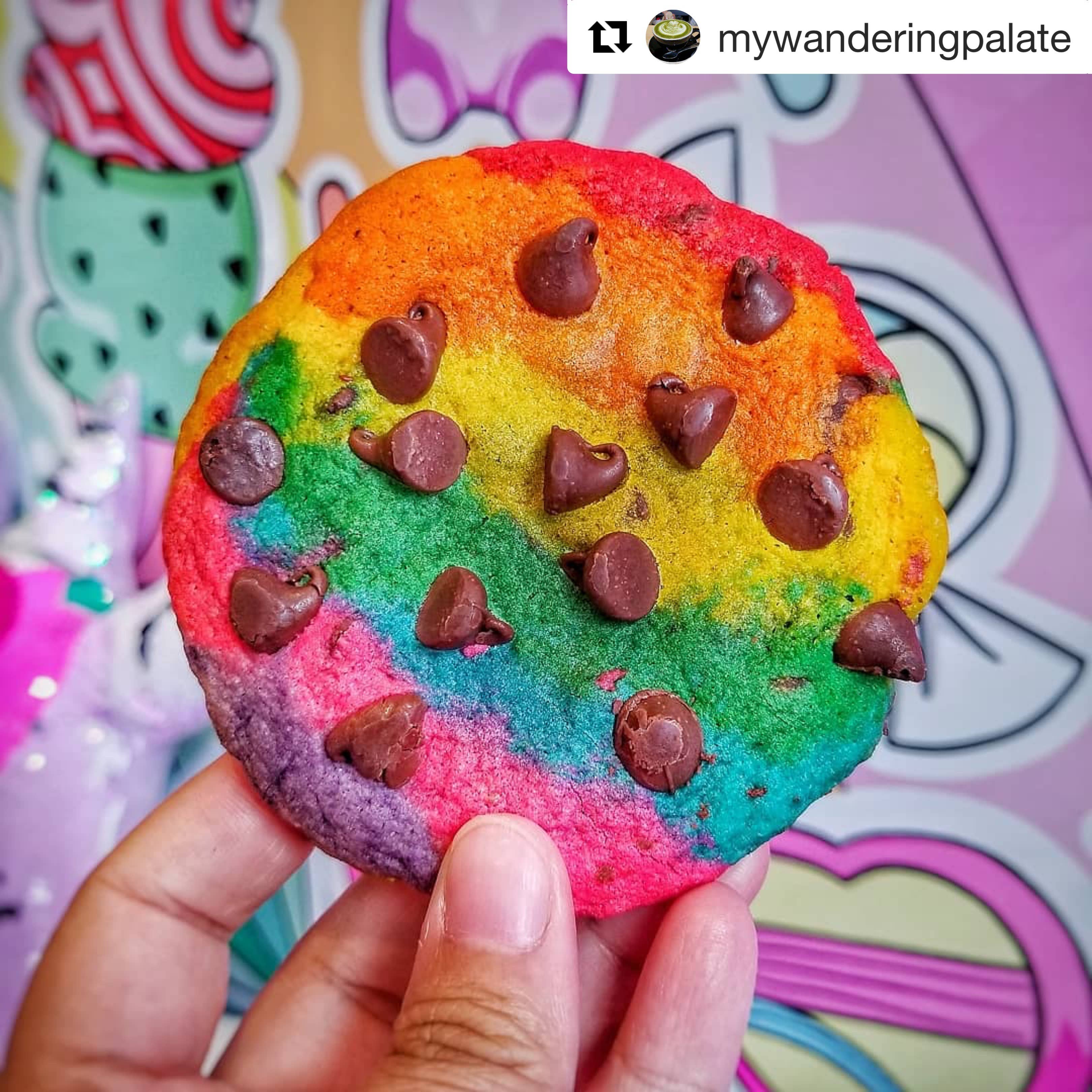 Baked in Color - Wholesale Cookie - Giant Rainbow Chocolate Chip Cookie Box - 15 cookies per box3