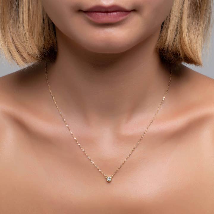 Comino Green Amethyst Gold Vermeil Necklace for wholesale by Mimi + Marge