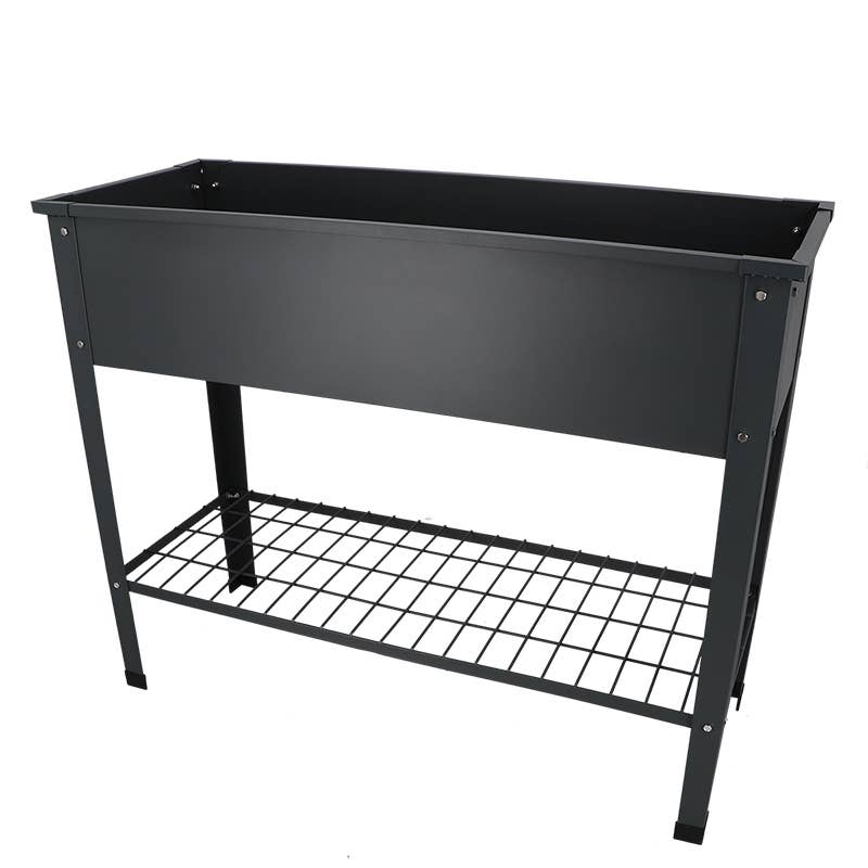 Esschert Design USA - Wholesale Planter Box - Raised Flower Bed, Gray - Large1