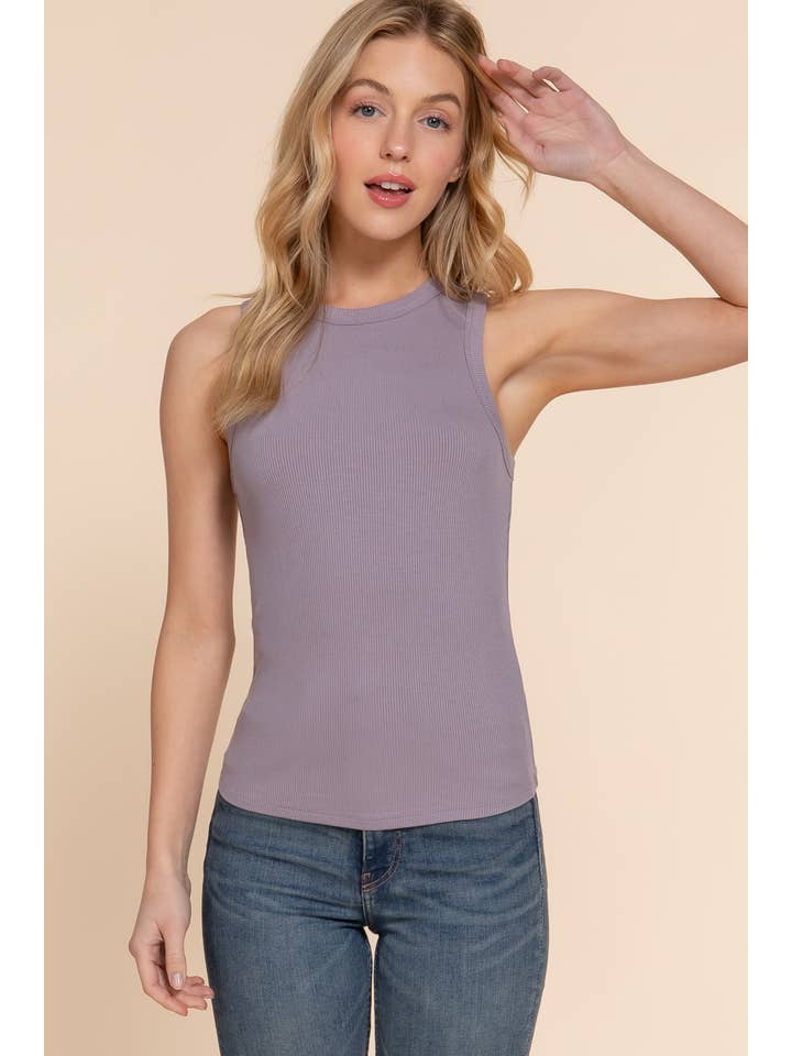 Active Basic | Active USA – Großhandel Strickoberteil – Damen – Ärmelloses Rippstrickoberteil mit Rundhalsausschnitt 22