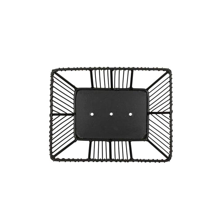 Foreside Home & Garden - Wholesale Bath Soap Dish - Atticus Western Black Wire Soap Dish