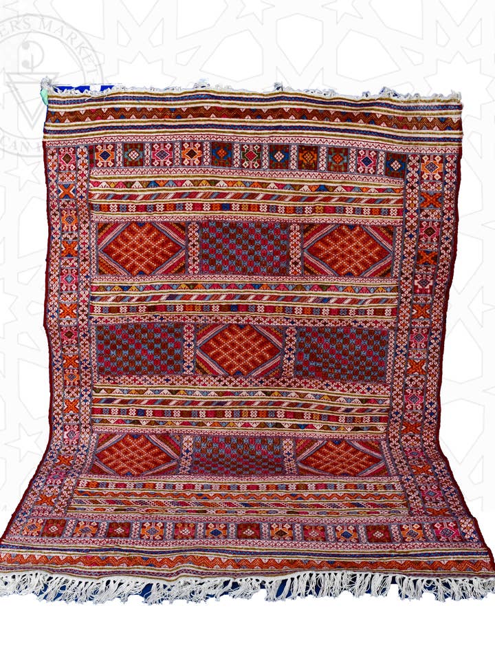 Flatweave kilim Moroccan rug for wholesale by Berbers Market