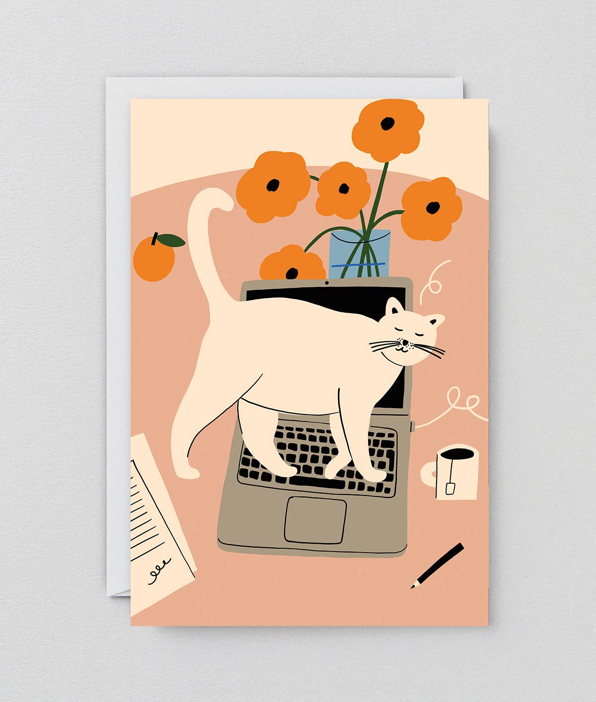 Wrap (US duties paid) – wholesale Everyday greeting card – ‘Stop Working’ Art Card1