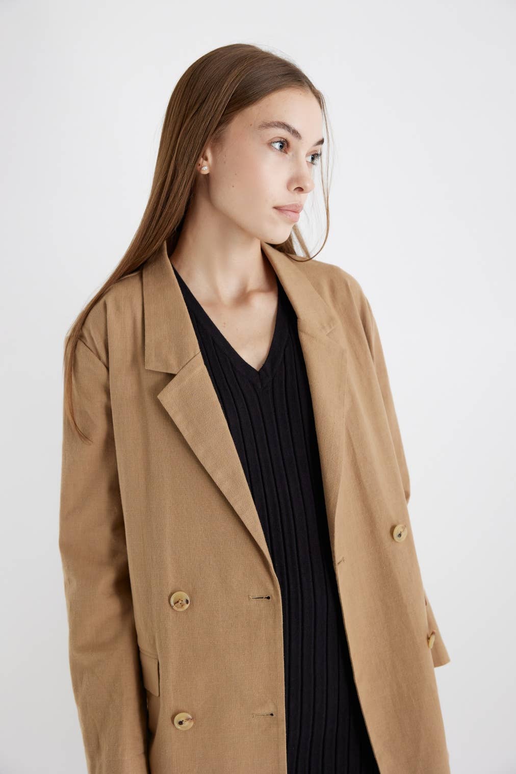 MOD REF - Wholesale Blazer - Women's - The Arla Jacket | Oversized Linen Blazer13