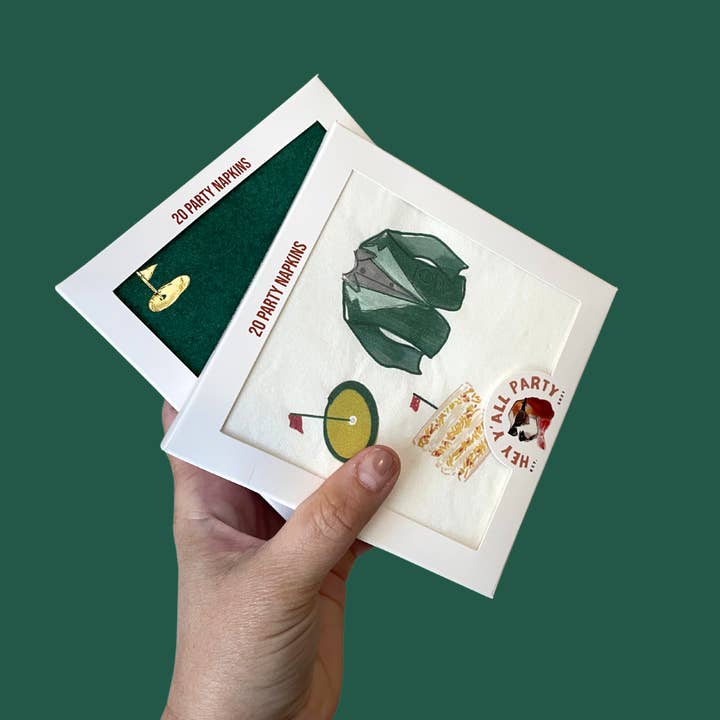 Hey Y'all Party - Wholesale Disposable Napkin - Masters-inspired Golfing Party Napkins2