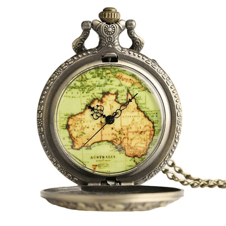 Opvouwbaar Metalen Zakhorloge Kwartsbeweging Vintage Stijl voor wholesale door giftland