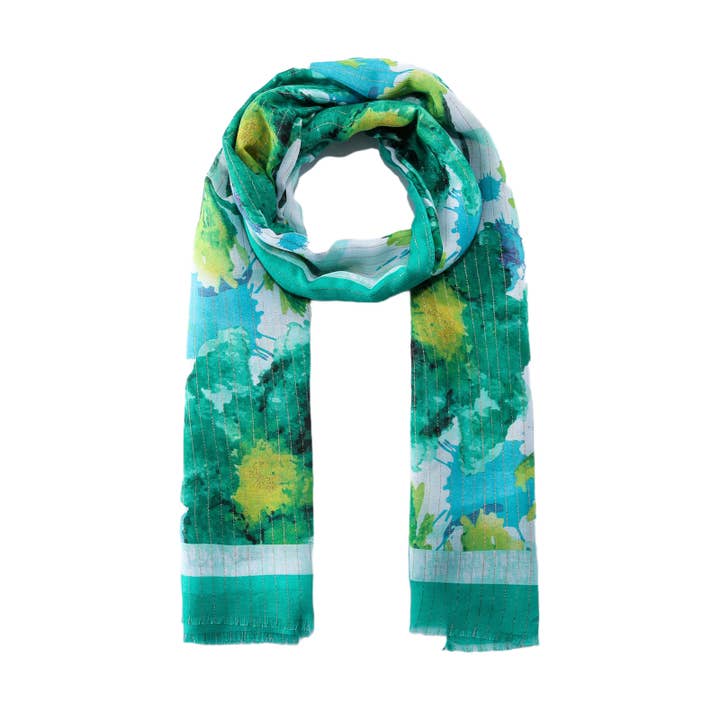 Emilie collection - Wholesale Scarf - Women's - Scarf with glitter and print