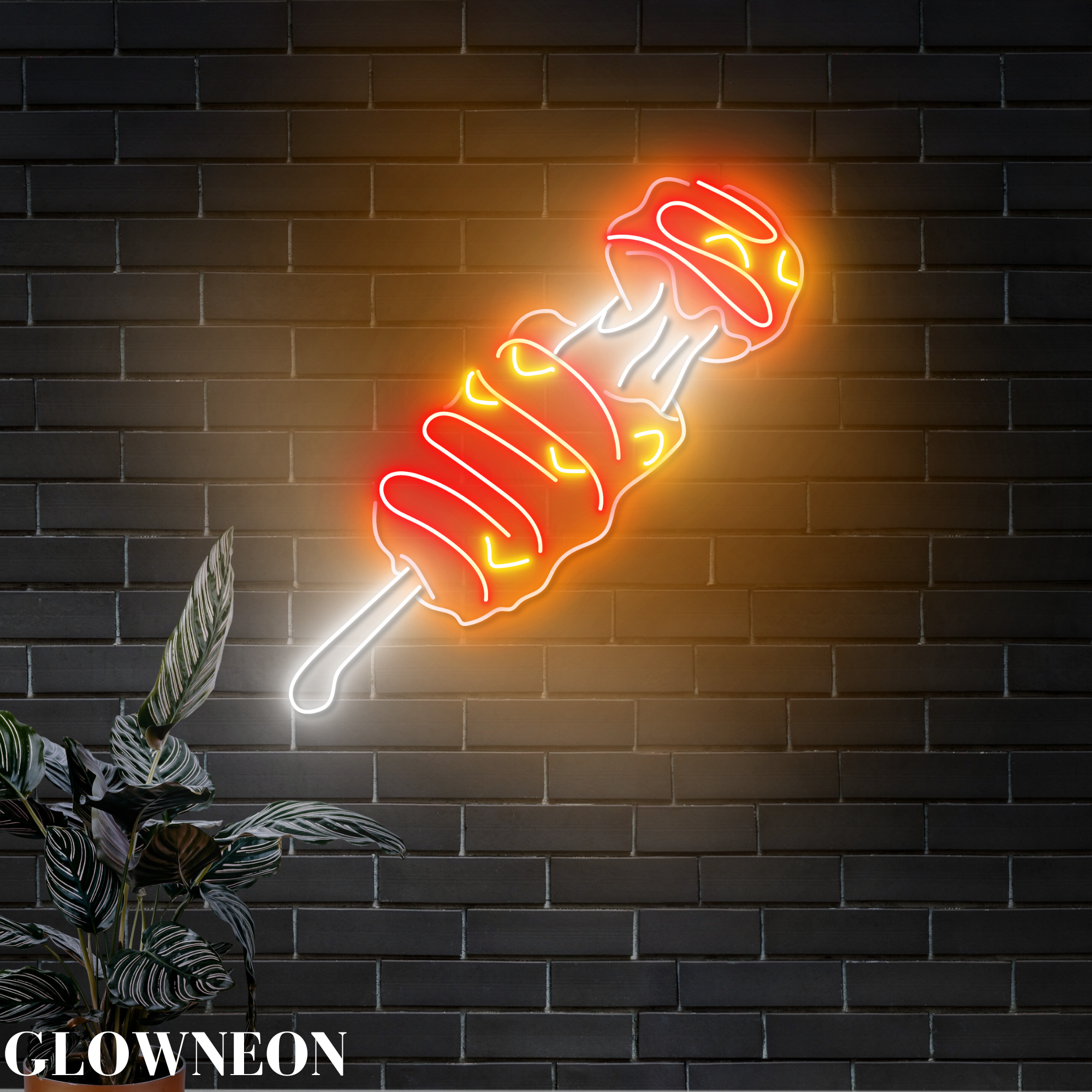 Glow Neon - Vendita all'ingrosso Insegna al neon - Insegna LED Mozzarella Stick, Mozzarella Stick Fast Food Decor3