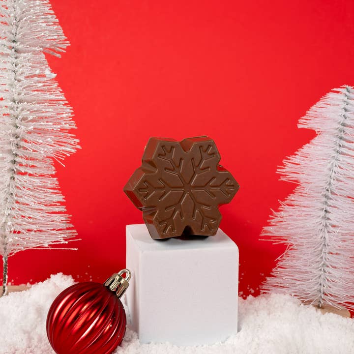 Cocoa Bombs™ - Wholesale Hot Cocoa Mix/Kit - Snowflake Milk Chocolate Cocoa Bomb1