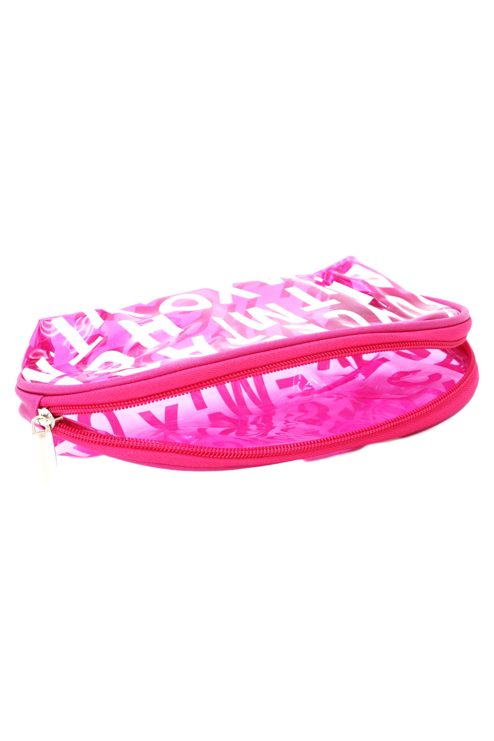 Cap Zone - Wholesale Makeup/Cosmetic Bag - Alphabet Monogram Clear PVC Toiletry Cosmetic Bag3