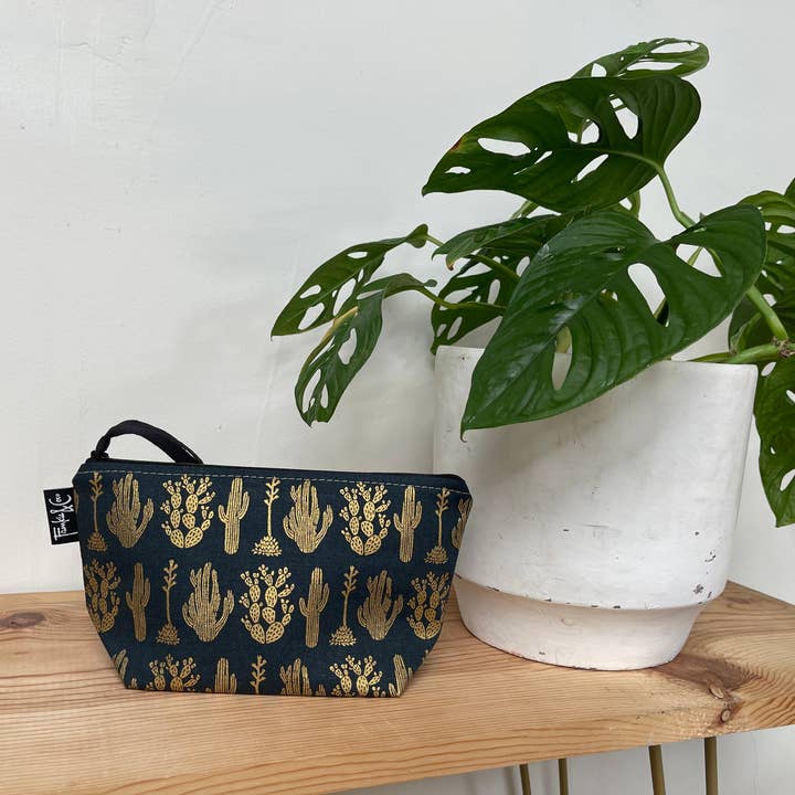 TABOR COSMETIC BAG IN MIDNIGHT DESERT for wholesale by Frankie & Coco PDX