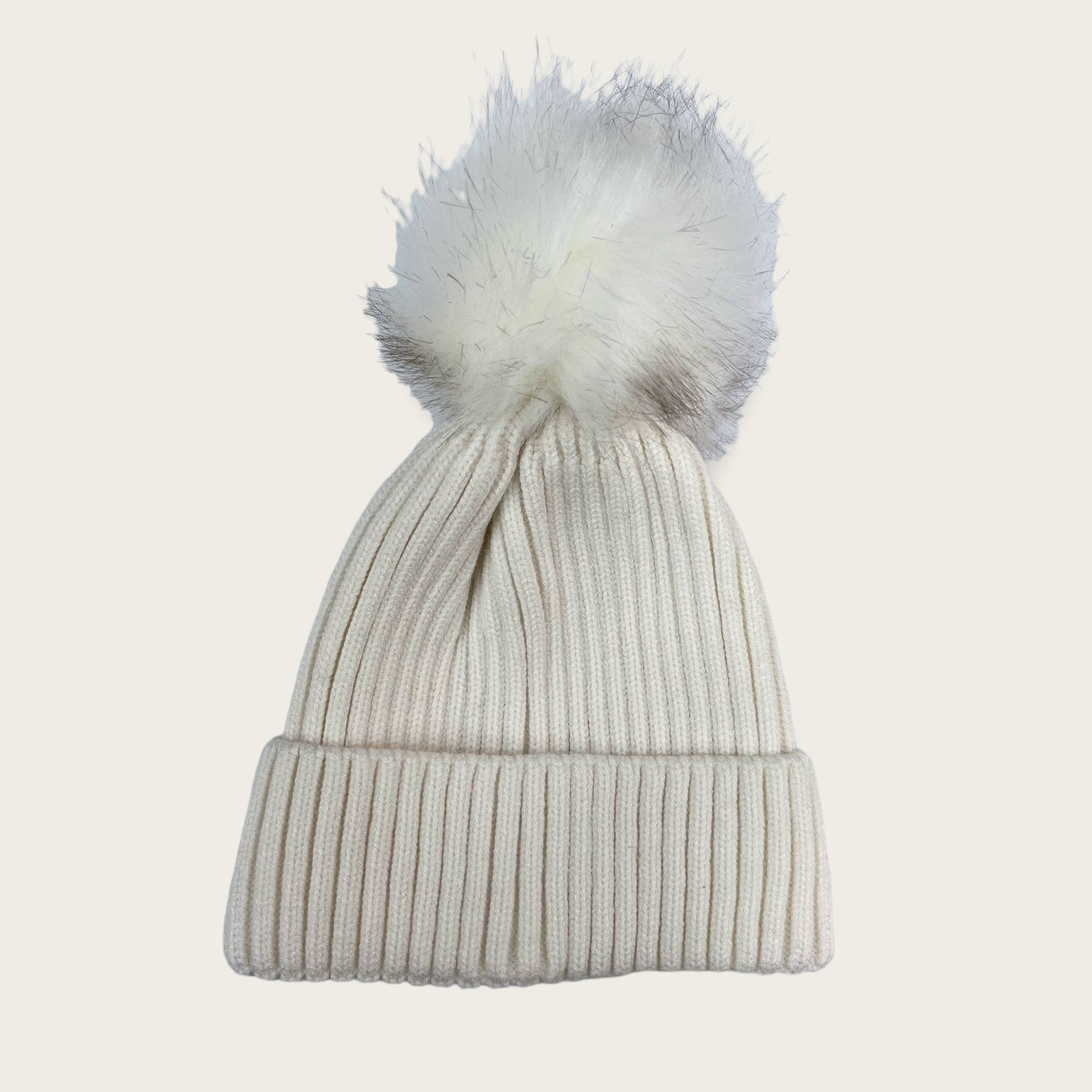 London Scarves - Wholesale Beanie - Kids - Hats with matching faux fur pompom of kids0