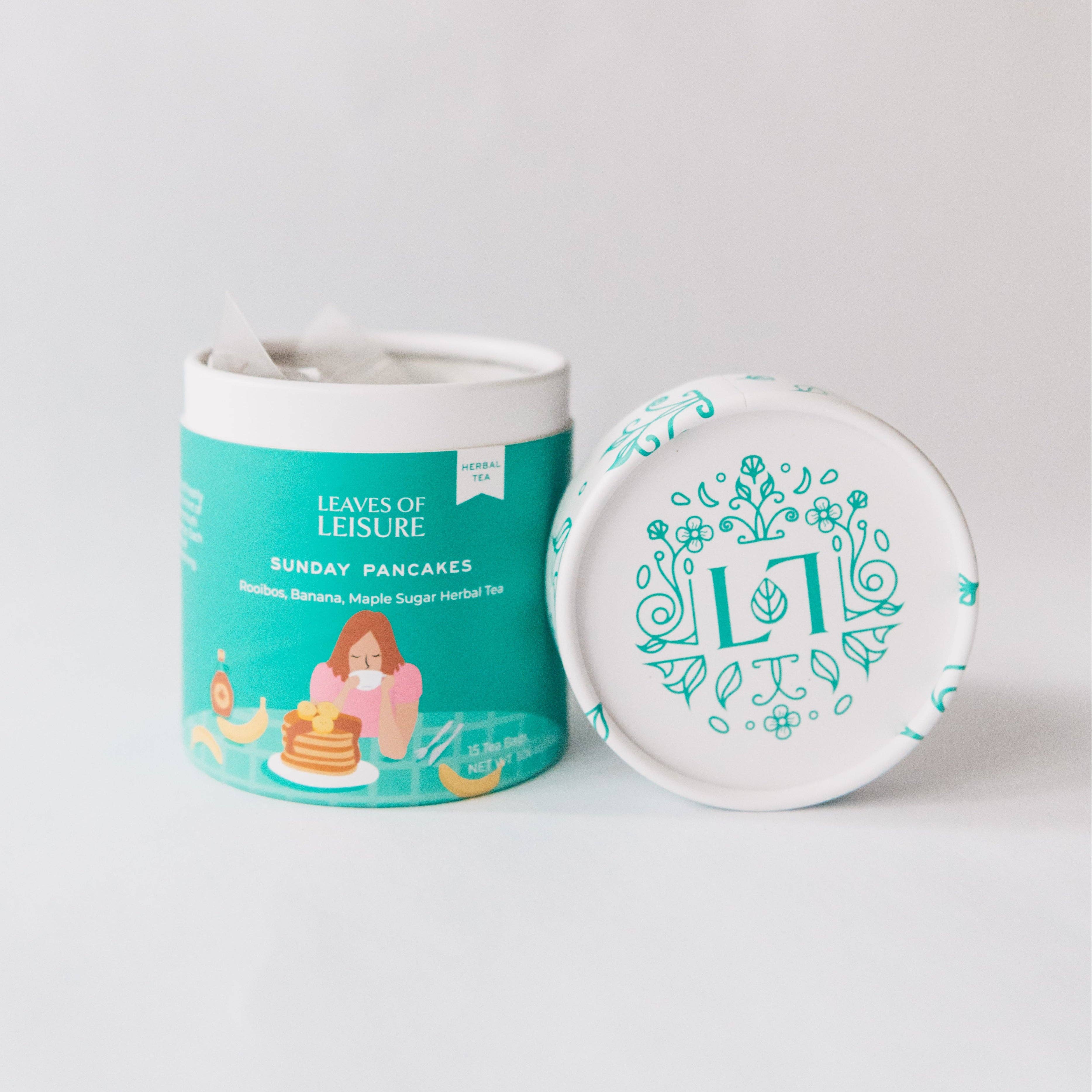 Leaves of Leisure - Wholesale Tea Bags - Sunday Pancakes Tea – Rooibos, Banana & Maple (15 Bags)2