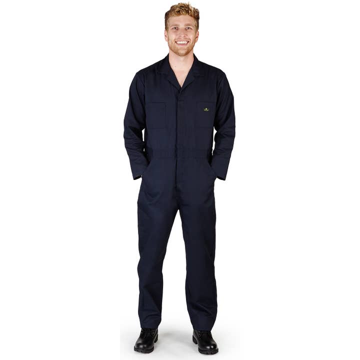 Natural Workwear Tall Men's Work Coverall 38092 Navy for wholesale by Eastern Off Price