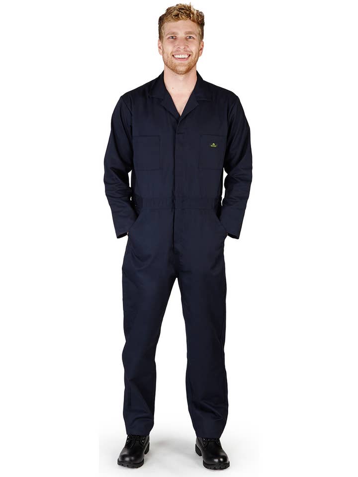Eastern Off Price - Wholesale Healthcare Uniform - Men's - Natural Workwear Tall Men's Work Coverall 38092 Navy