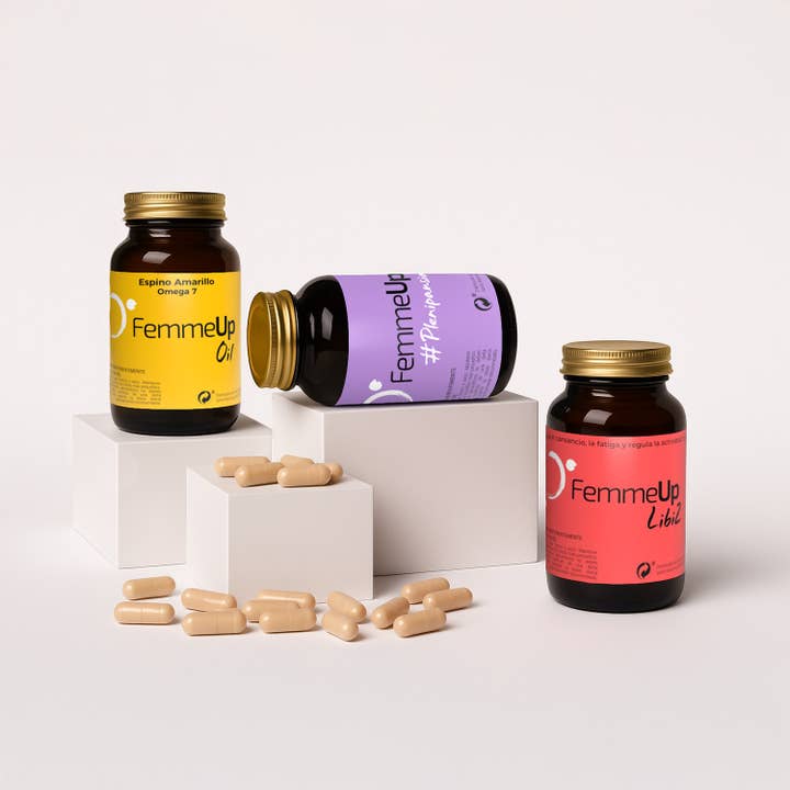 Femmeup - Vendita all'ingrosso Vitamine/integratori orali - Cimicifuga, Angelica Sinensis, Trifoglio Rosso, Borragine e Maca6