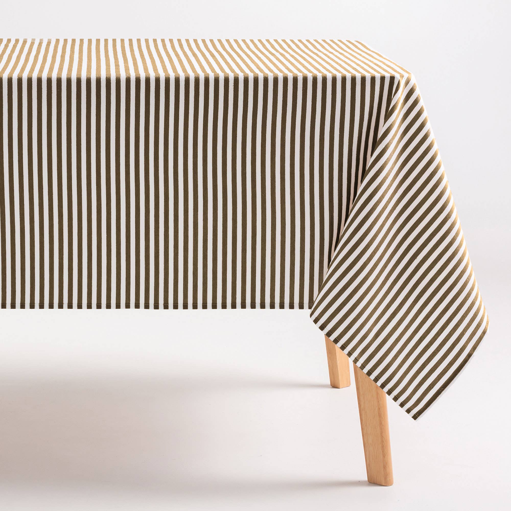 GAMUSI - Vente Nappes - Nappe anti-taches coton toucher tissu rayures ARENZA20