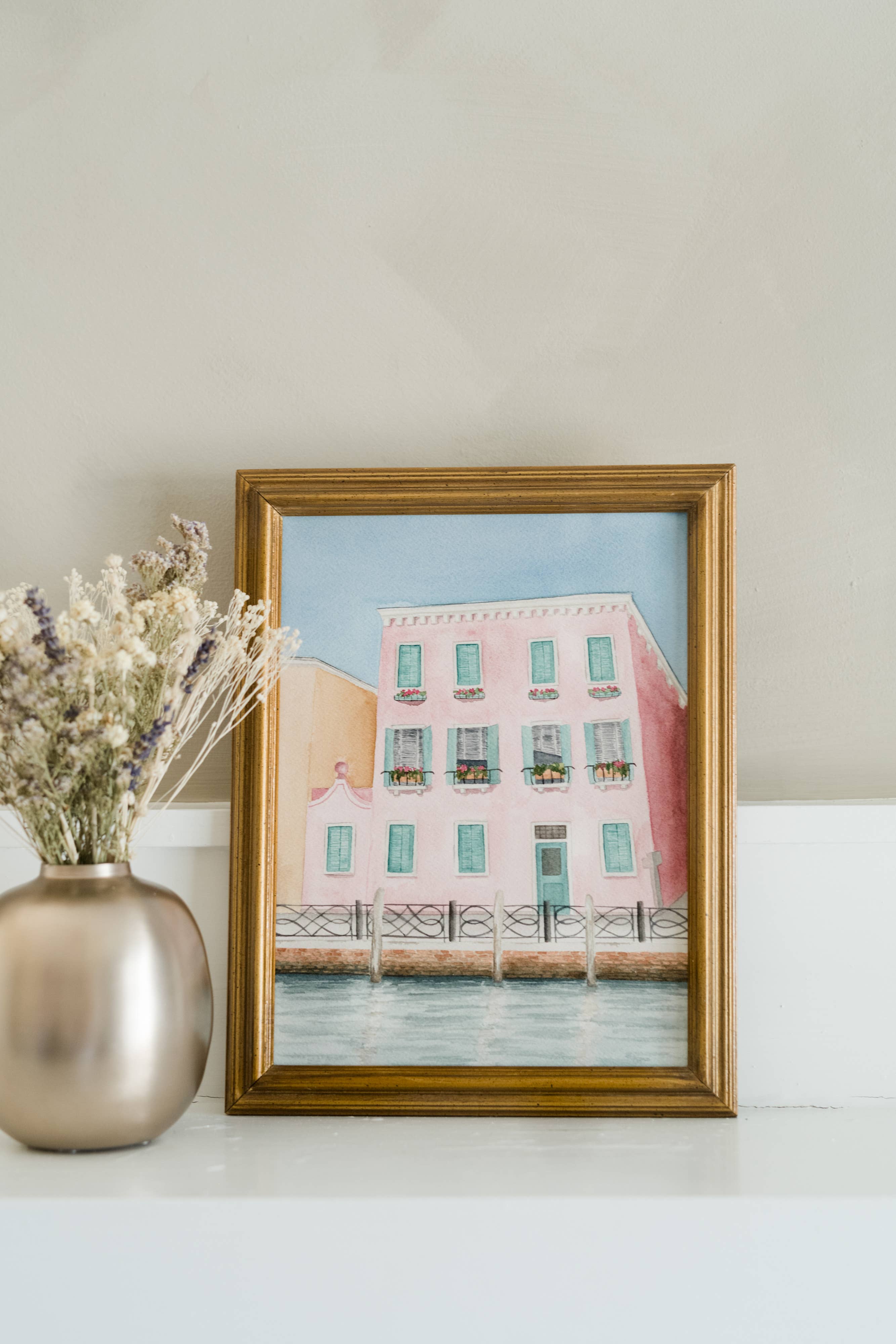 The Campbell Creative - Wholesale Art Print - "Rosina" - Venice Watercolor Print1