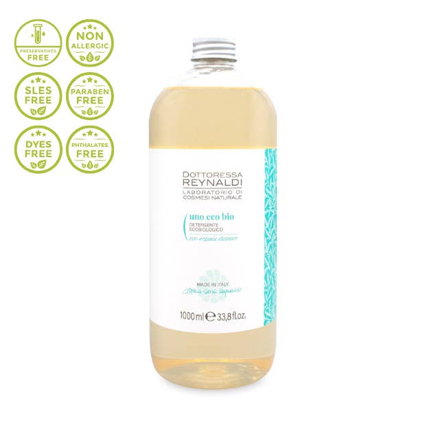 Detergente ecologico e biologico per pelli sensibili per la vendita all'ingrosso da parte di Dottoressa Reynaldi