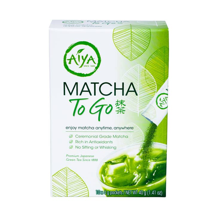 Matcha To Go Sticks (10 Sticks/Box) (Case of 8 Boxes) for wholesale by Aiya Matcha