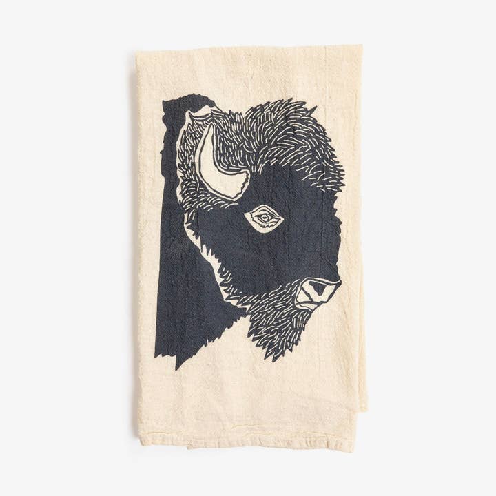 Torchon Profil Bison pour la vente par Bird and Buffalo