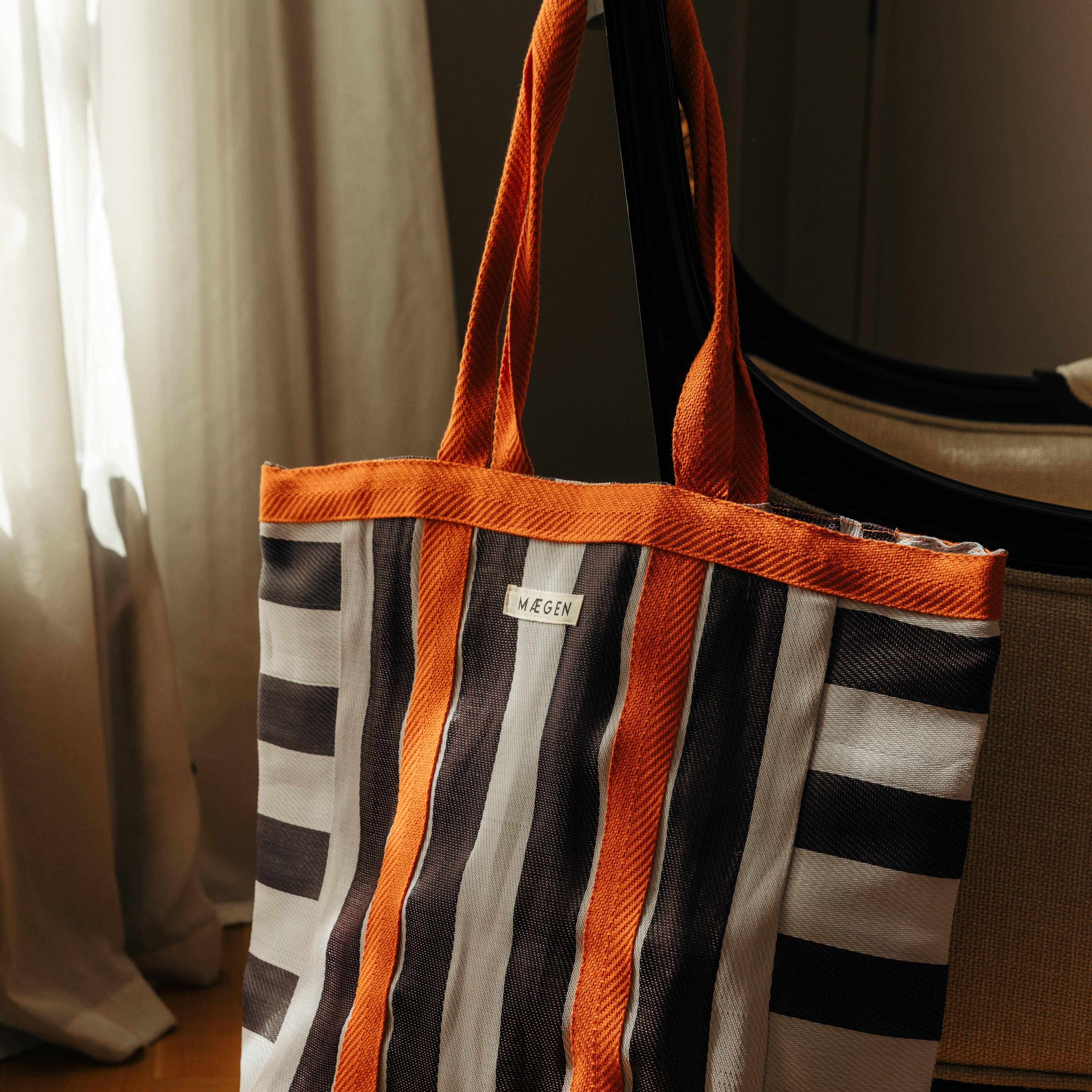 MÆGEN – wholesale Tote bag – Unisex – Everywhere Bag | Orange/ White/ Aubergine4