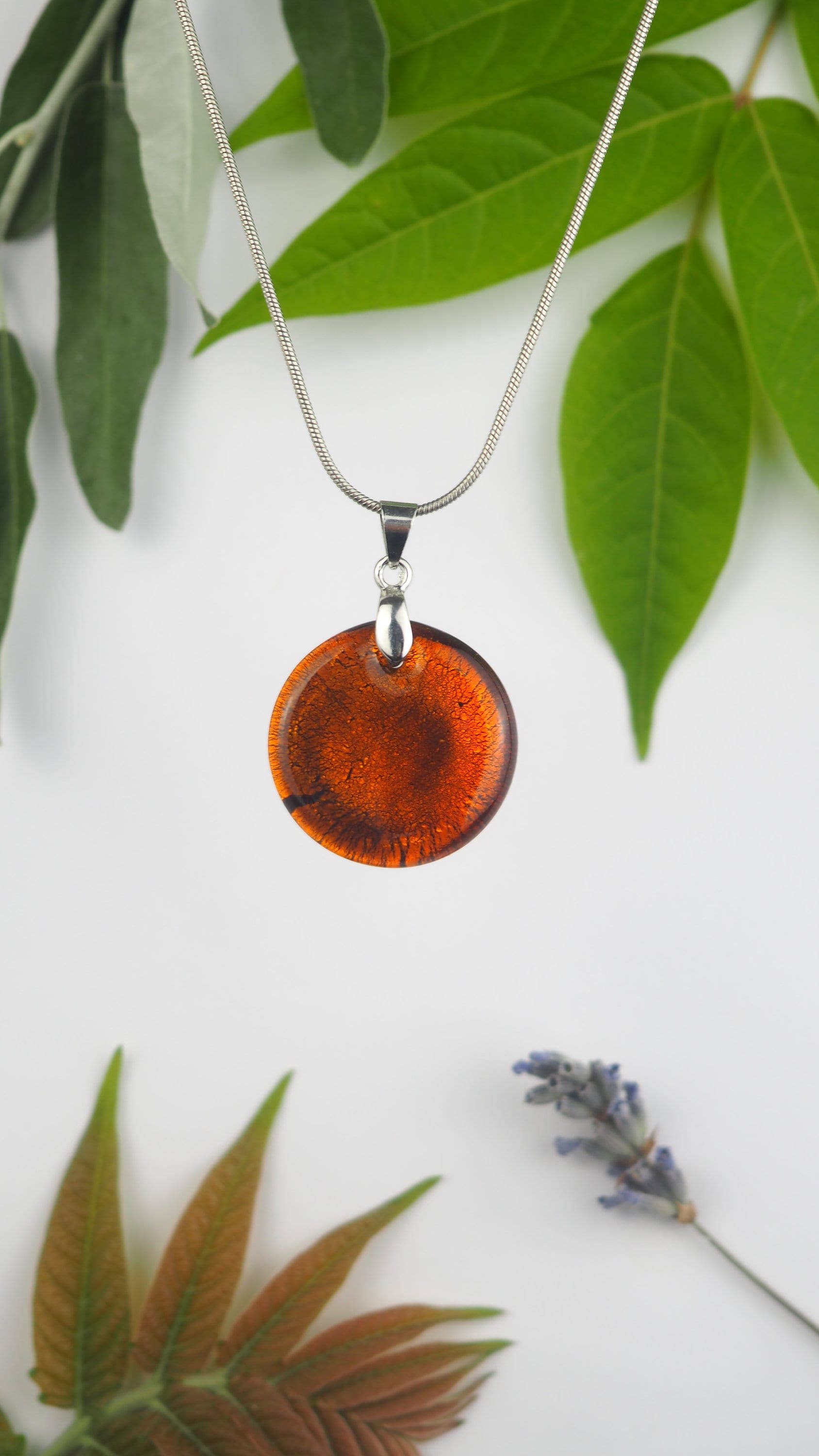 Drusilya Glass Art - Wholesale Pendant/Charm Necklace - Antares Necklace Handmade Murano Glass Jewelry Lampworking2