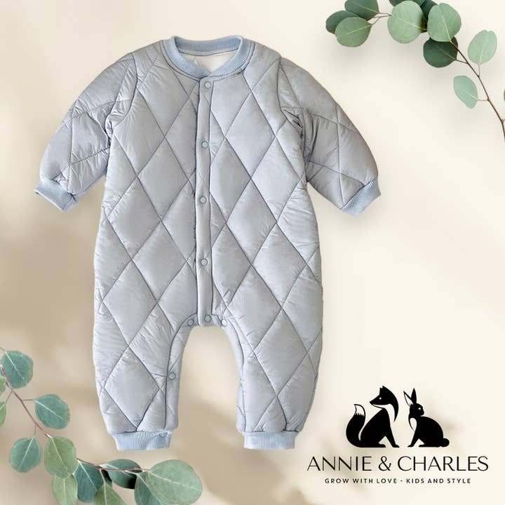 Annie & Charles - Wholesale Jumpsuit - Baby - Annie & Charles® warm baby jumpsuit PASTEL