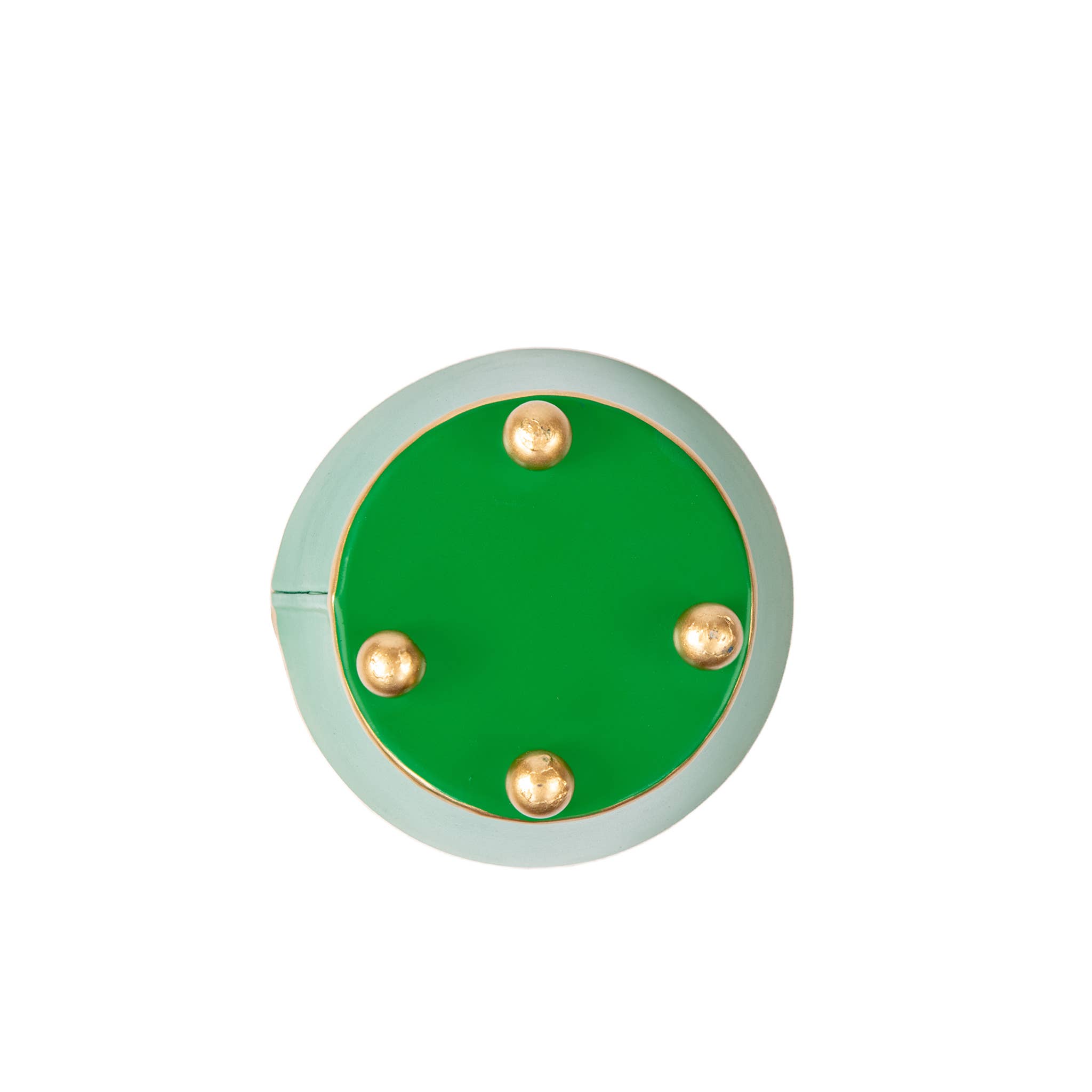 Mattie Round Cachepot Planter - Emerald Green for wholesale on Faire3