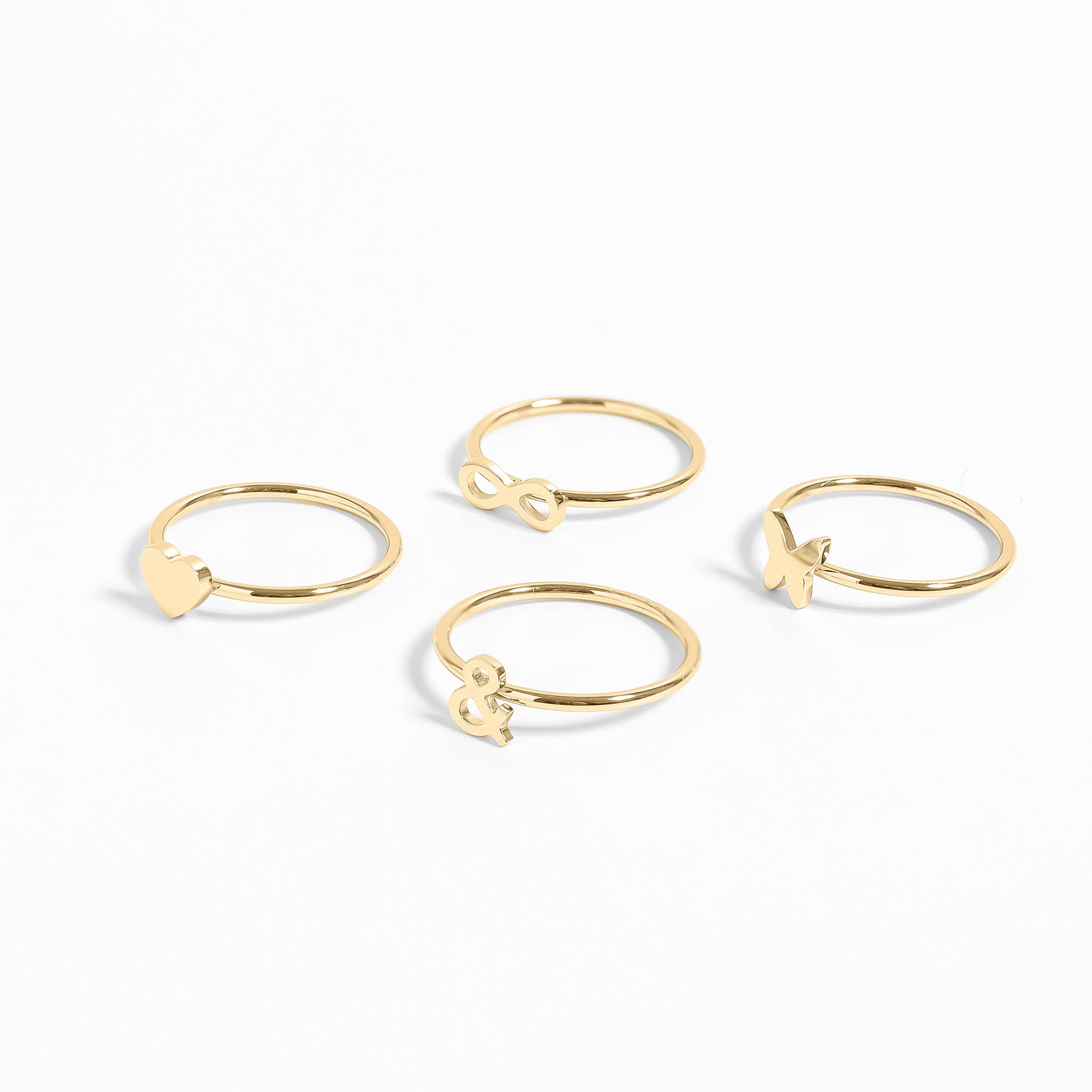 WJW – wholesale Band/Stackad Ring – 18K guld PVD-belagd rostfritt stål ringar med symboler för stapling9