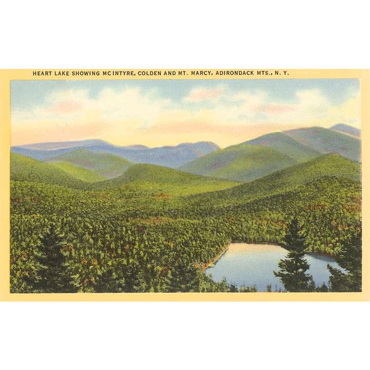 Impression d'art NS-104 Heart Lake, montagnes Adirondack, New York pour la vente par Found Image Press