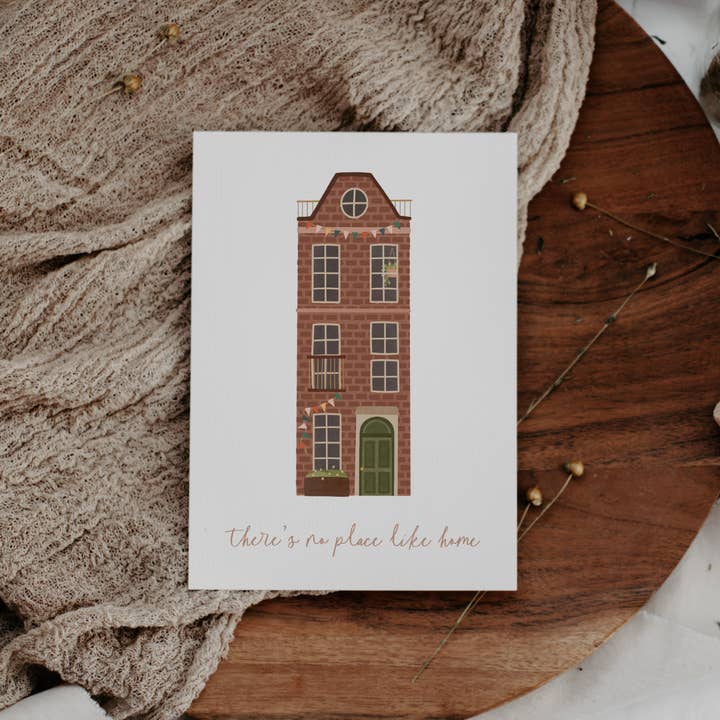 Tilda&Theo - Wholesale Postcard - Postcard Move-in Amsterdam House - Moving Gift Holland2