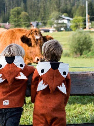Walkjacke Fuchs "Orange & Waldtiere" sofort versandfertig - Milli Wonka für den Großhandel von Milli Wonka
