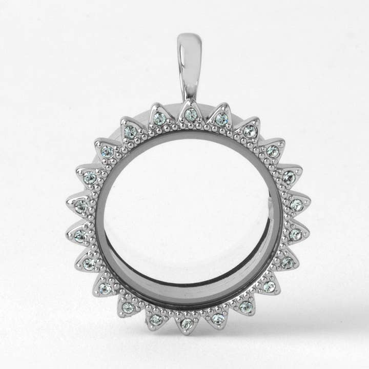 Origami Owl - Wholesale Individual charm/pendant - Light Azore Crystal Living Locket0